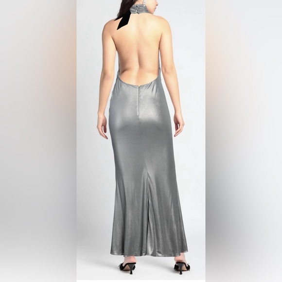 Halter neck  open-back evening dress NWT IT44/US 8 - Picture 7 of 14